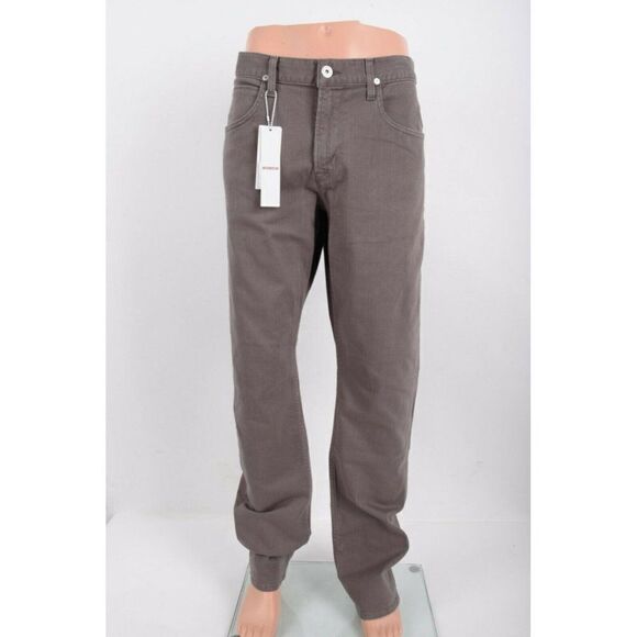 Hudson Mens Jeans Denim Byron Straight Dark Green Mid rise Size 38 NWT - Picture 2 of 10